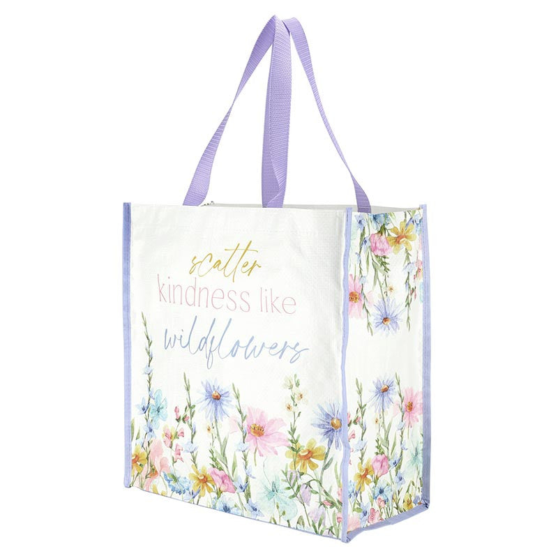 Tote Bag-Floral-Scatter Kindness Like Wildflowers