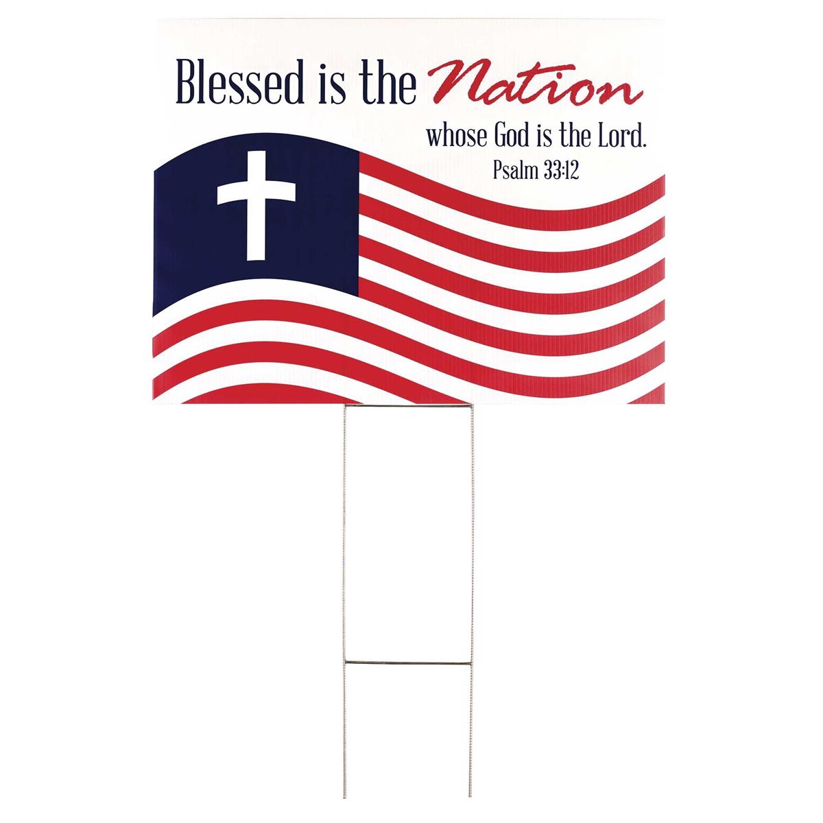 Yard Sign-Psa 33:12-Blessed Is The Nation