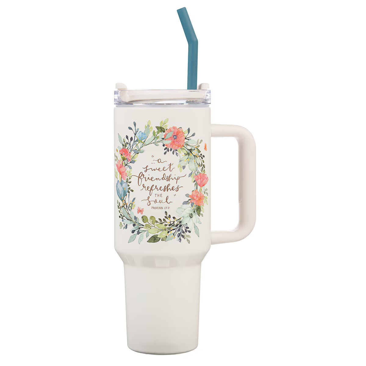 Travel Mug-Sweet Friendship-Prov 27:9-SS-40 oz