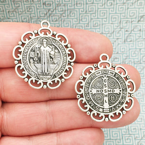 Pendant/St.Benedict/Ant.Silver