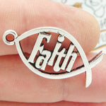 Charm/Faith/Fish Symbol/Pewter