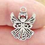Charm-Small Filigree Angel
