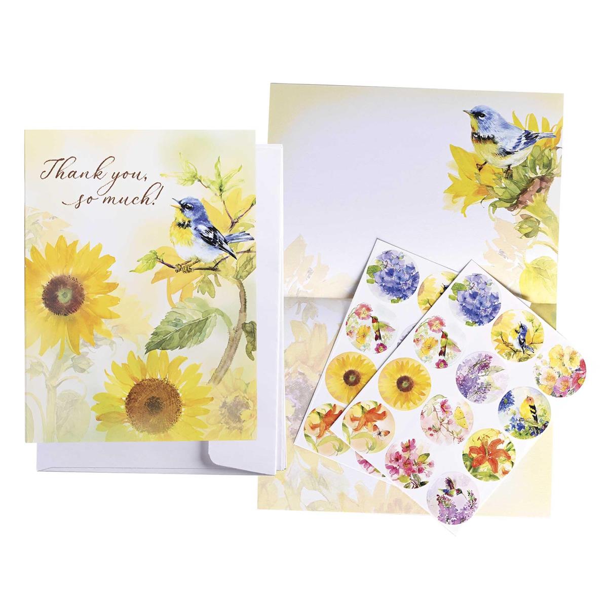 Stationary Set-Sunflower-Thank You So Much-12pk