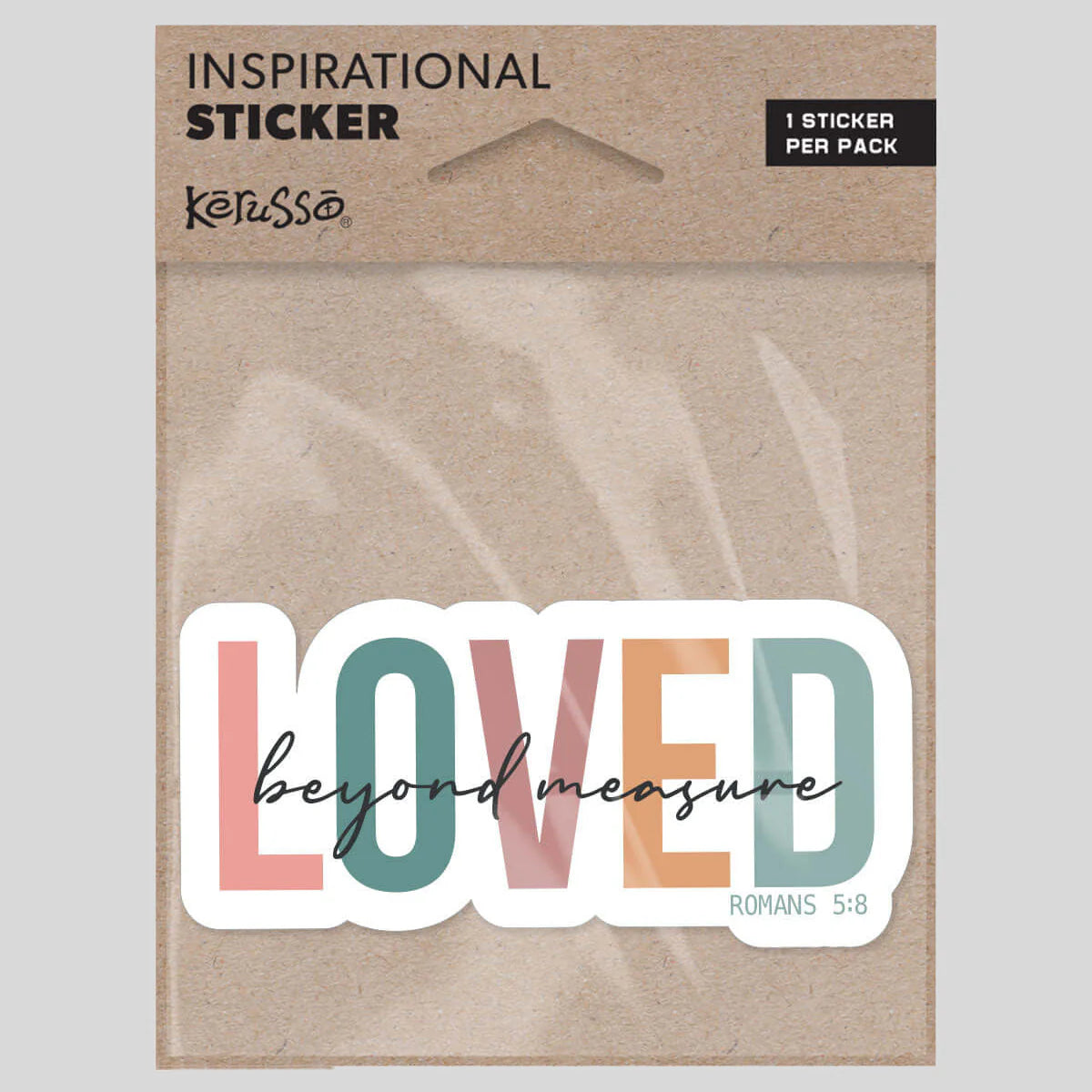 Sticker-3.5"-Rom 5:8-Loved Beyond Measure