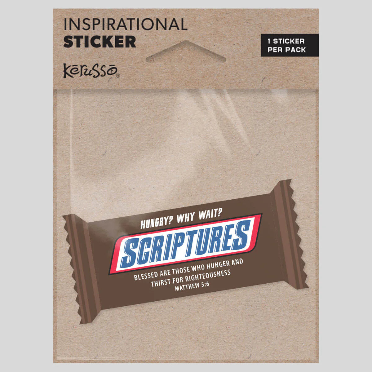 Sticker-3.5"-Mat 5:6-Candy Bar-Scriptures
