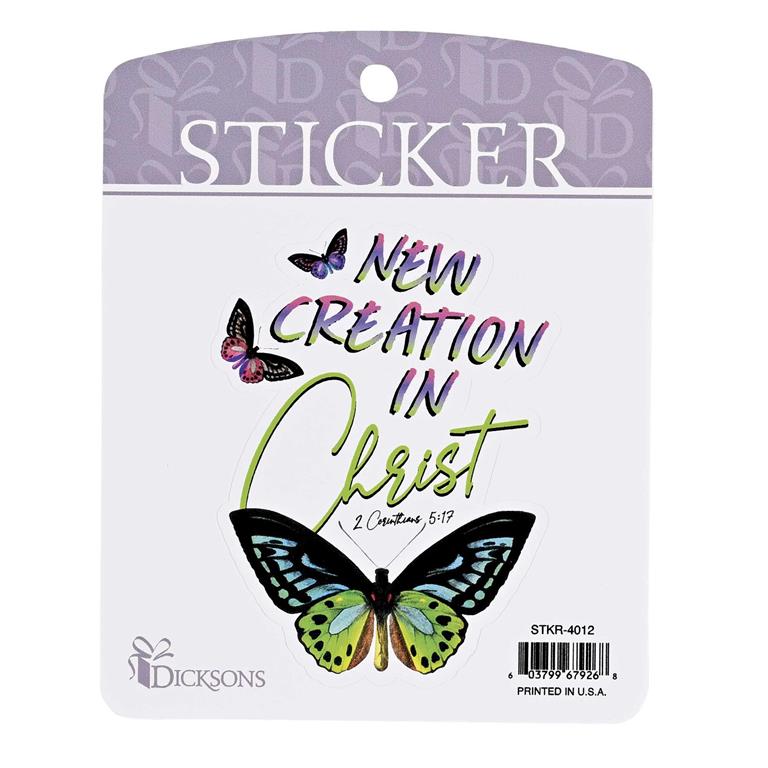 Stickers-New Creation In Christ-Butterfly
