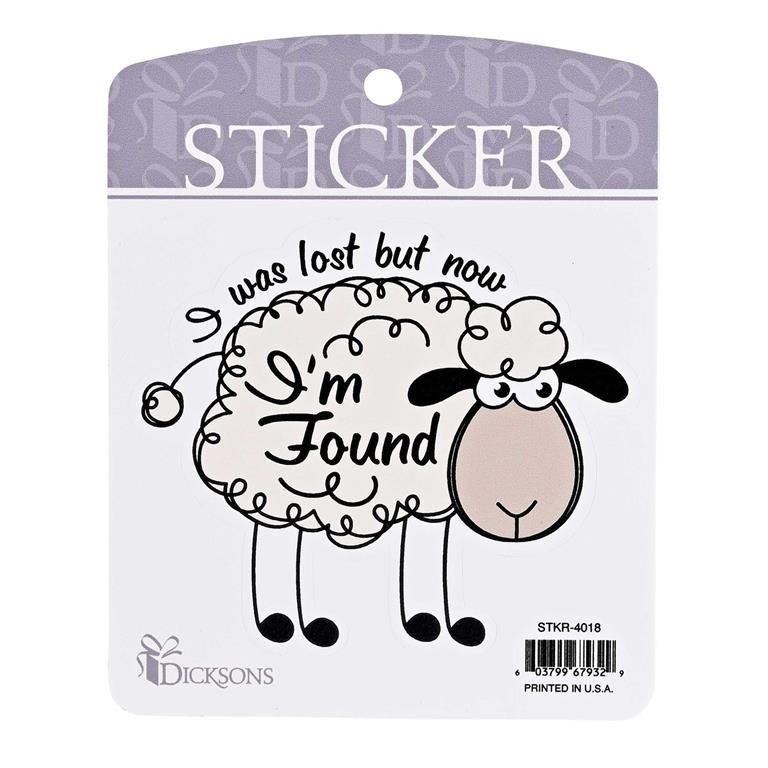 Sticker-I Was Lost But Now I Am Found-Sheep