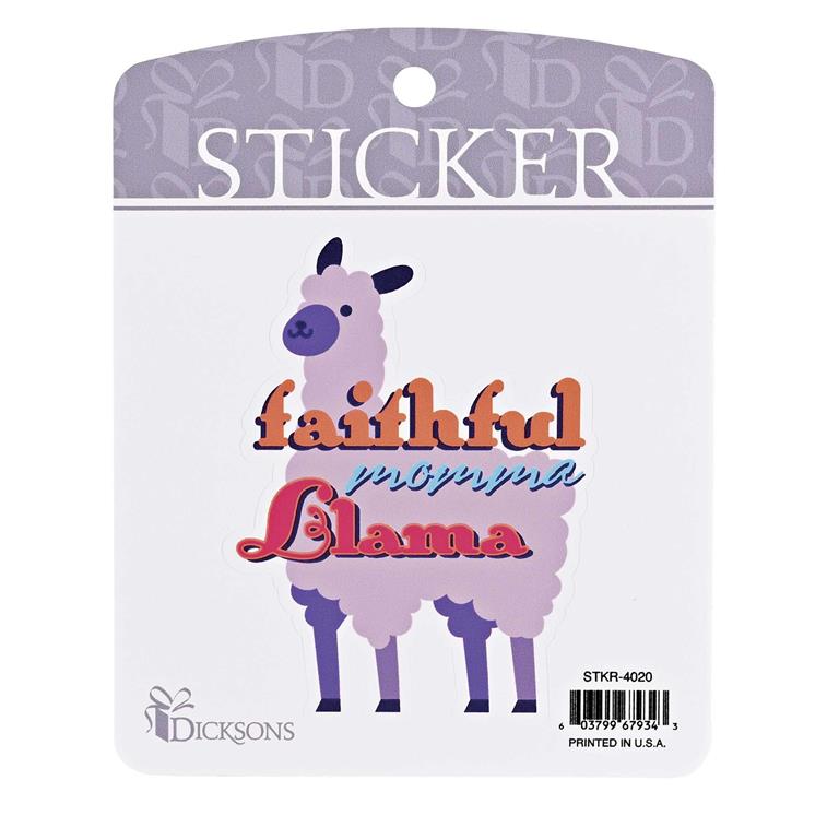 Stickers-Faithful Mama Llama
