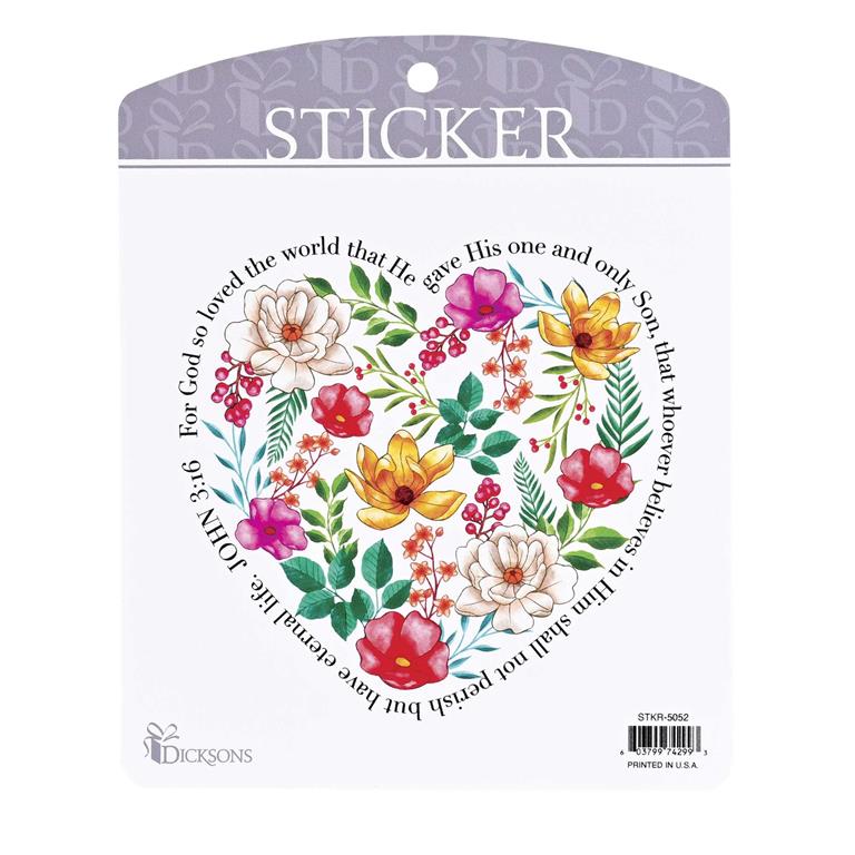 Sticker-For God So Loved The Word-STKR-5052