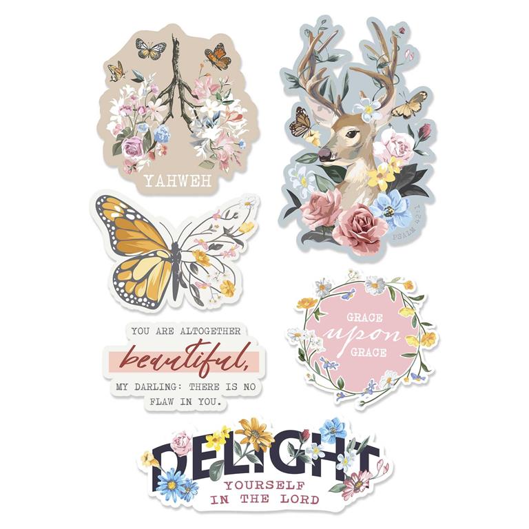 Stickers-Watercolor Floral Collection-Assorted
