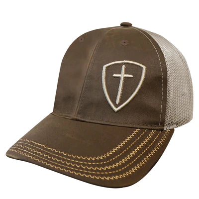 Cap/Brown Cross Shield