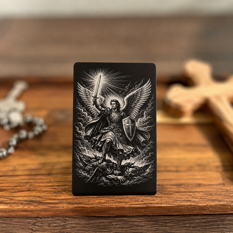 Prayer Card-Metal-St. Michael Prayer