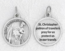 Medal/St. Christopher/Round/Pew