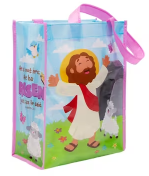 Tote Bag-Easter-Mat 28:6-He Has Risen-Small