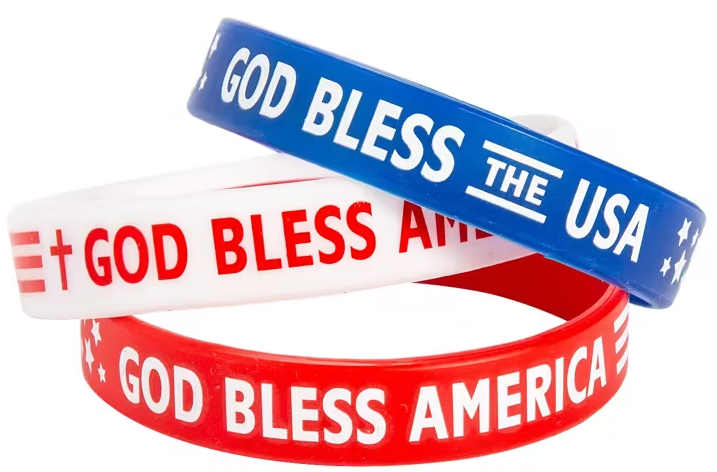Bracelet-Patriotic-God Bless America-Asstd