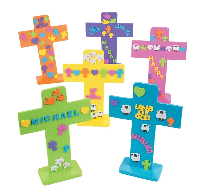Craft Kit-Foam Cross-Asstd Stickers
