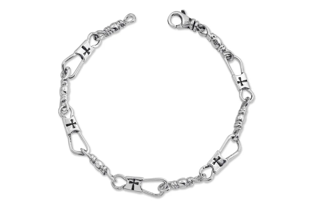 Bracelet-FOM-7.5"-SS-LS/Crosses