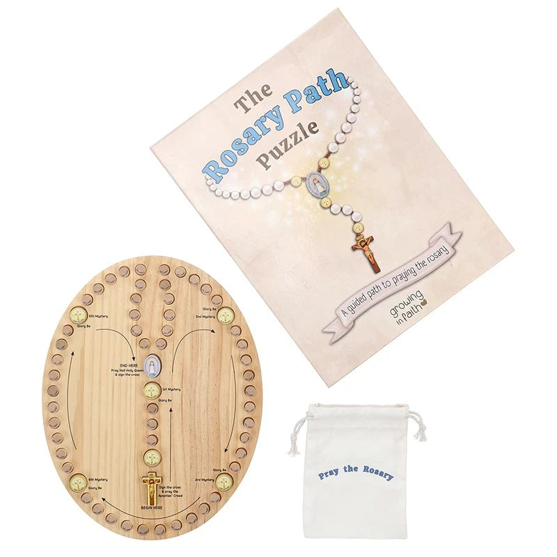 Puzzle Game-Wooden-Rosary Path-13"