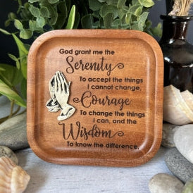 Trinket Dish-Cedar-Serenity-Praying Hands