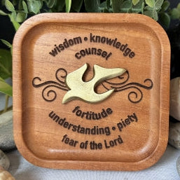 Trinket Dish-Cedar-7 Gifts of Holy Spirit