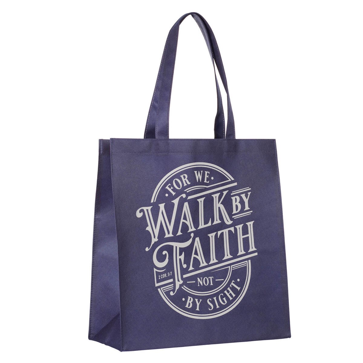Tote Bad-Walk By Faith-BLU