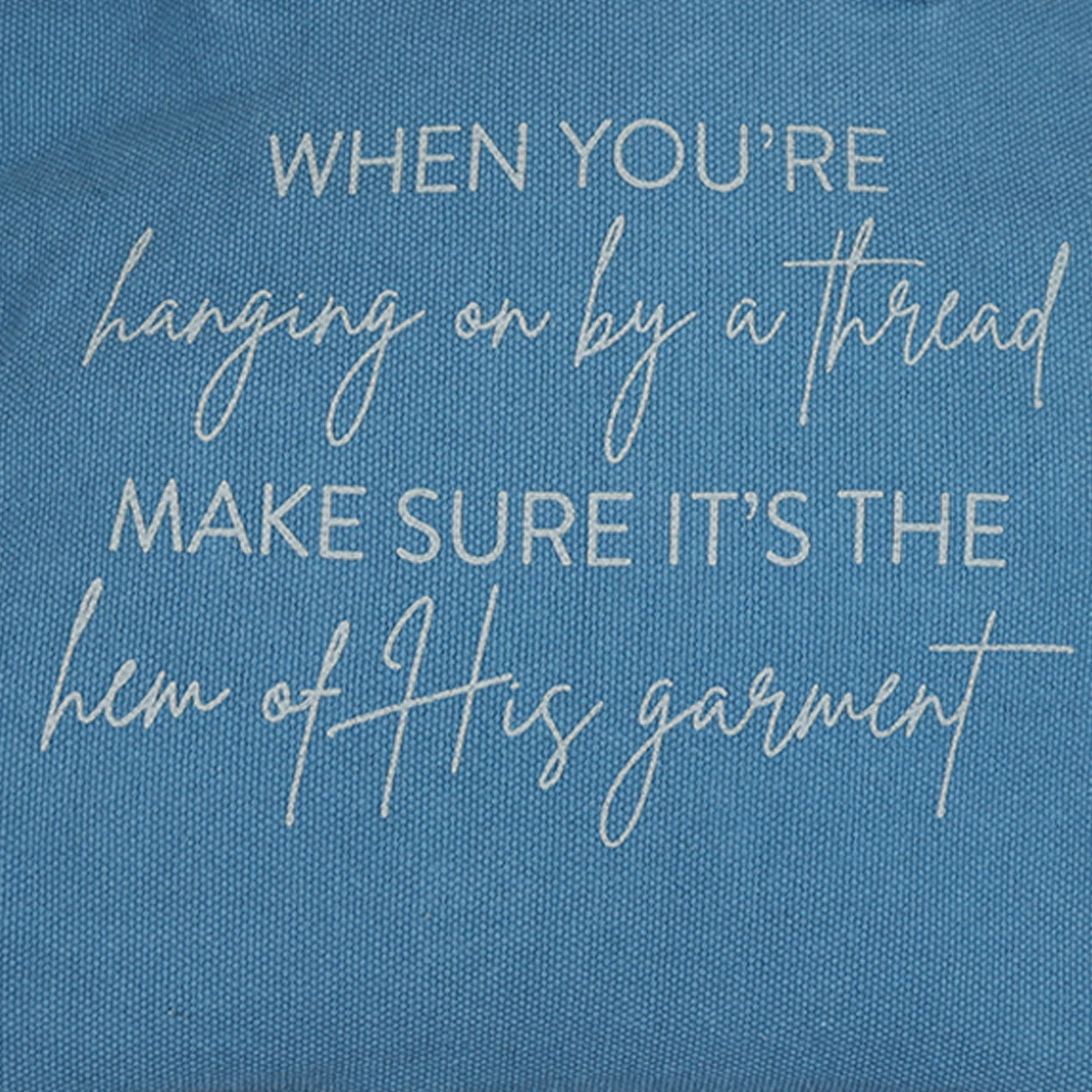 Tote Bag-Hem Of His Garment-Blue
