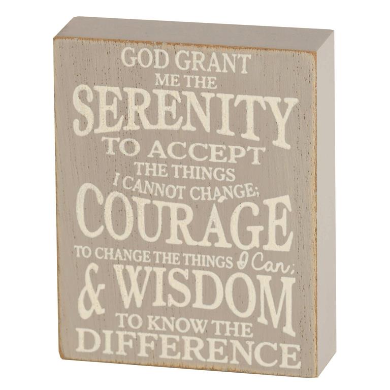 Plock/Serenity Prayer/Wood