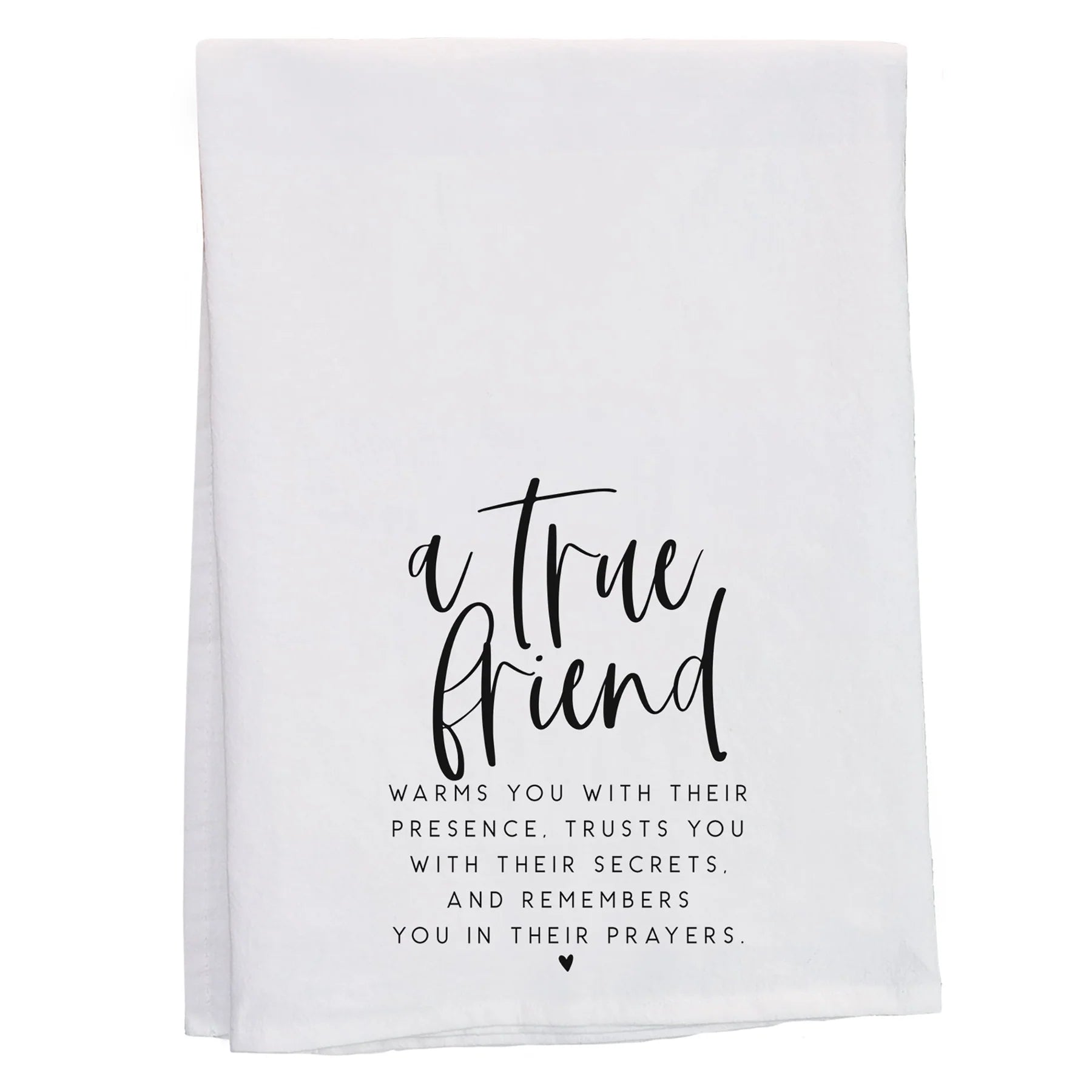 Tea Towel-Black & White-A True Friend