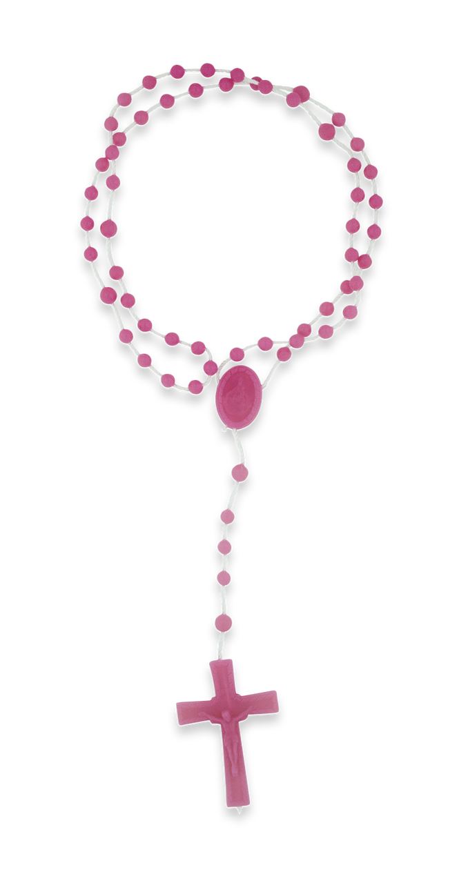 Rosary/Plastic/Purple/Economy