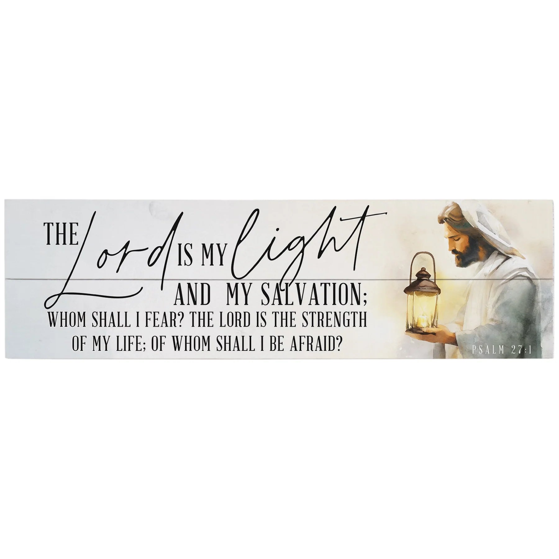 Plaque-24"-Psa 27:1-The Lord Is My Light
