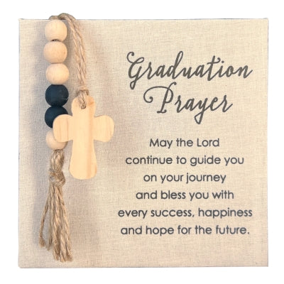 Plaque-Graduation Prayer-w/Beads