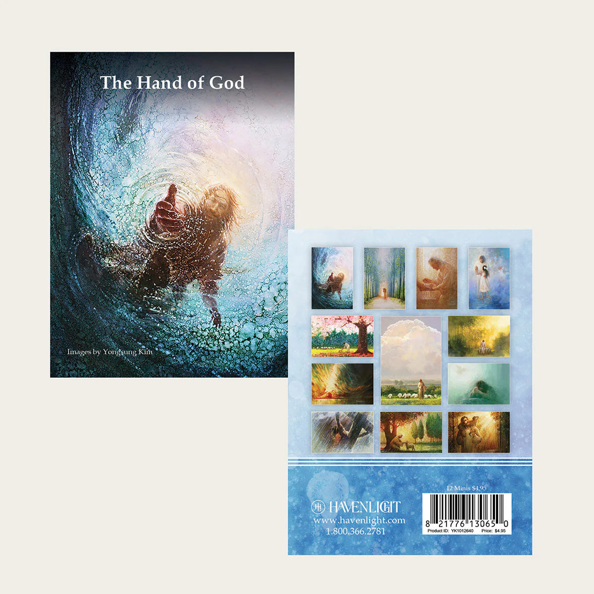 Prints-"Hand of God"-Mini Pack of 12 asst. Cards-YK1012640