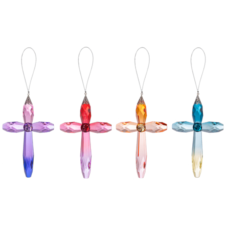 Cross-7"-Acrylic-Multi Colored-Assorted