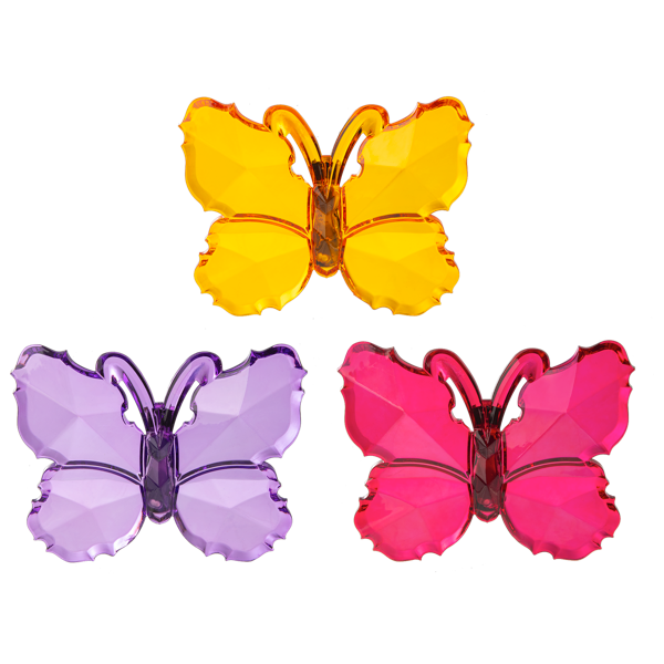 Clip-Butterfly-3.75"-Asstd Colors