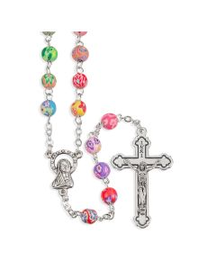 Rosary/6mm/Multi Color/Box