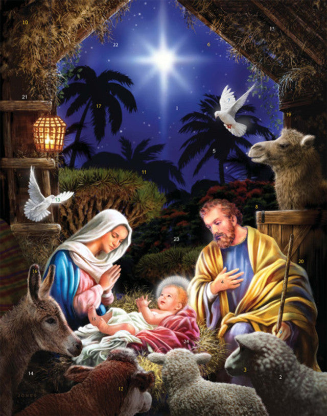 Advent Calendar-Heavens Light-11"x14"