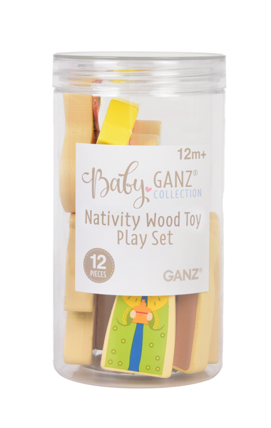 Nativity-Toy Play Set-Wood-12pc