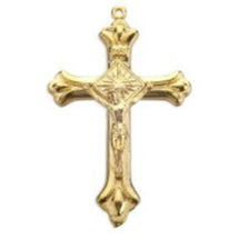 Medal-Crucifix-Gold Tone-2"