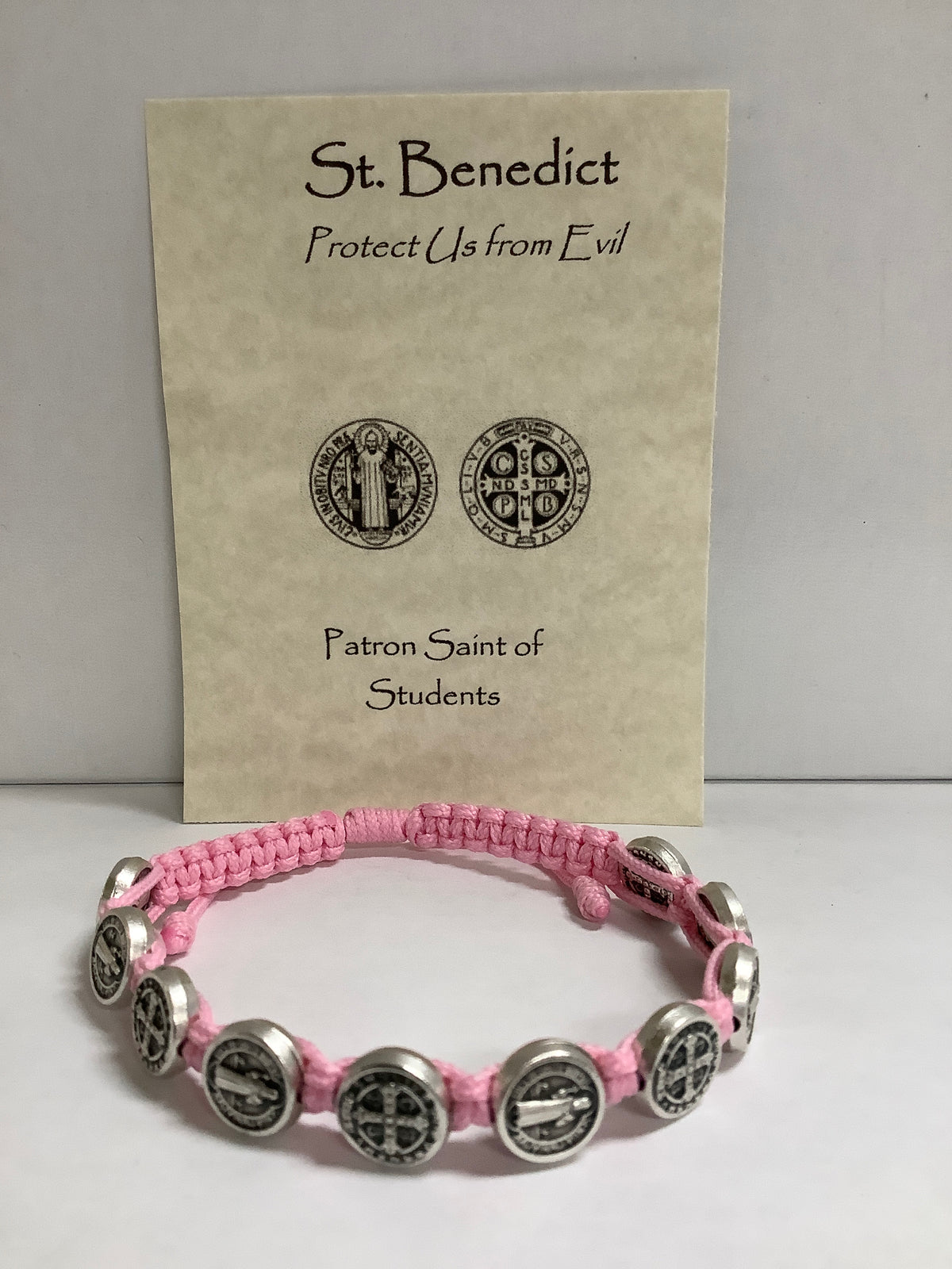 Bracelet/St. Benedict/Pink