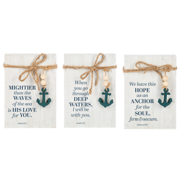 Plaque-Nautical-Bible Verse-Asst