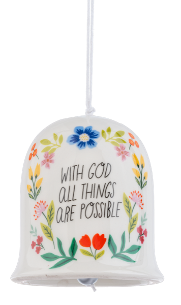 Ornament-Bell-Ceramic-All Things Possible
