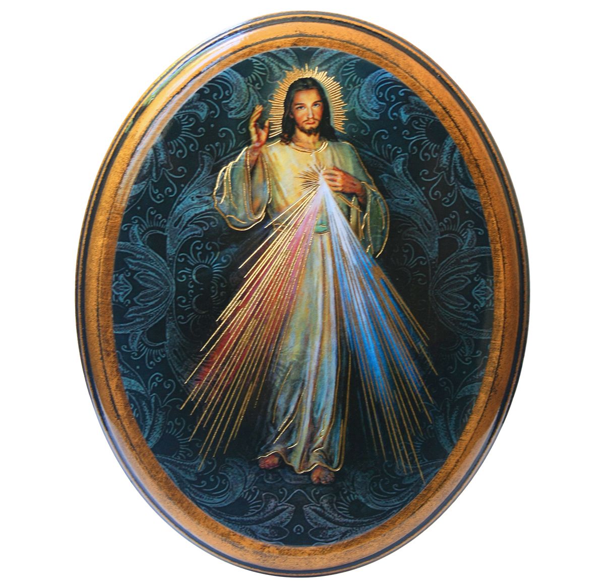 Plaque/Oval/DivineMercy/4x5