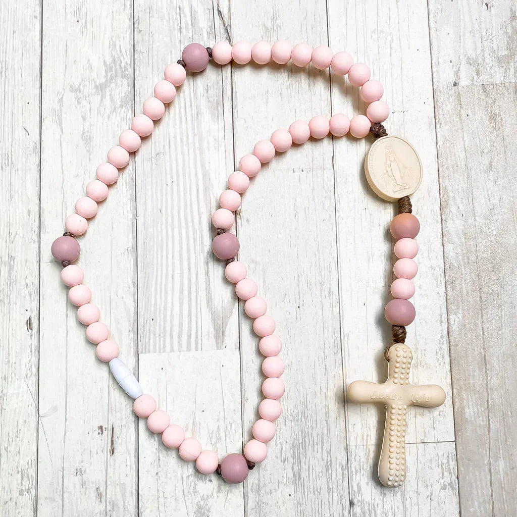 Rosary-Baby-Chews Life-Pink-Silicone-ROS-SIL-CEC