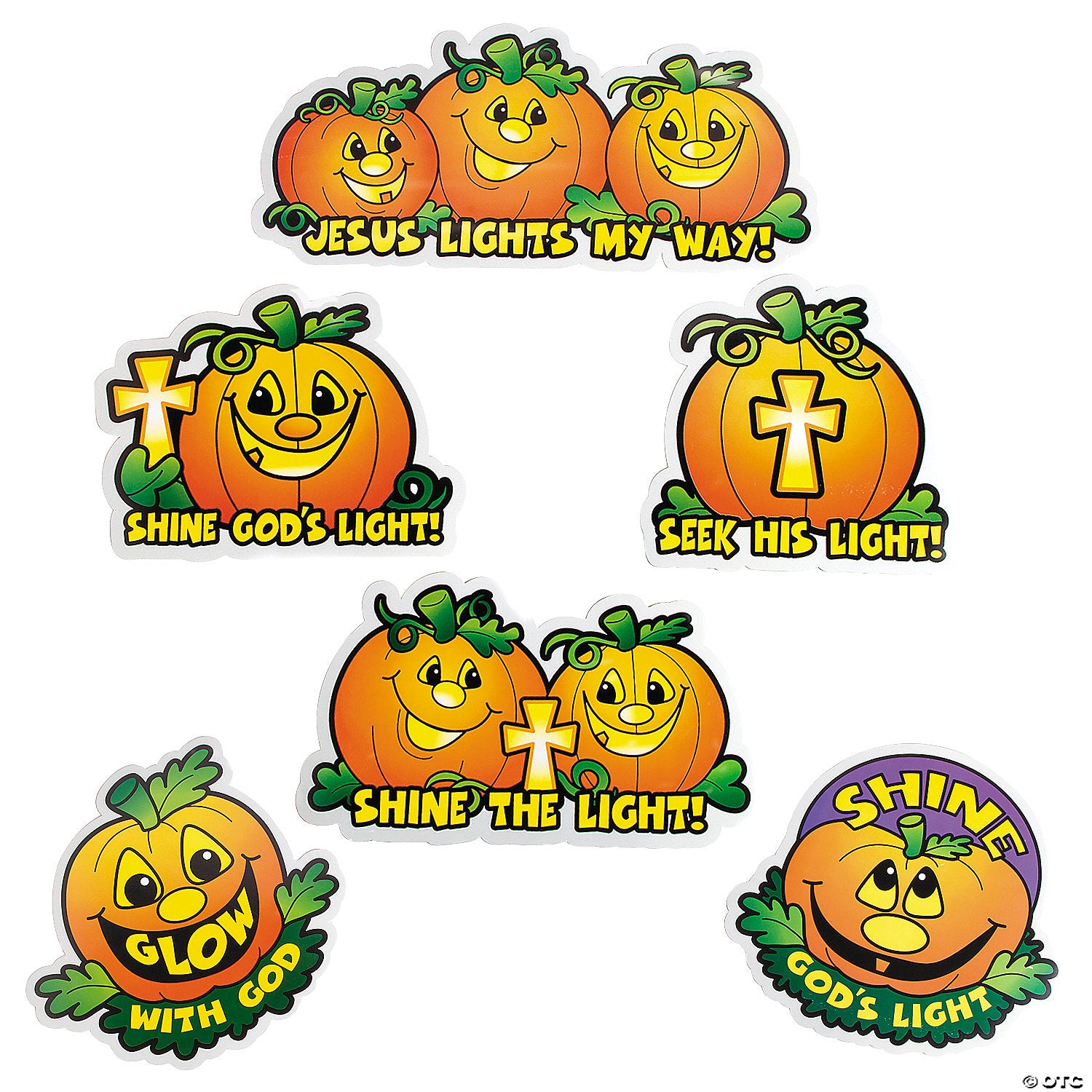 Pumpkin Cutouts-Shine God's Light-Assrtd