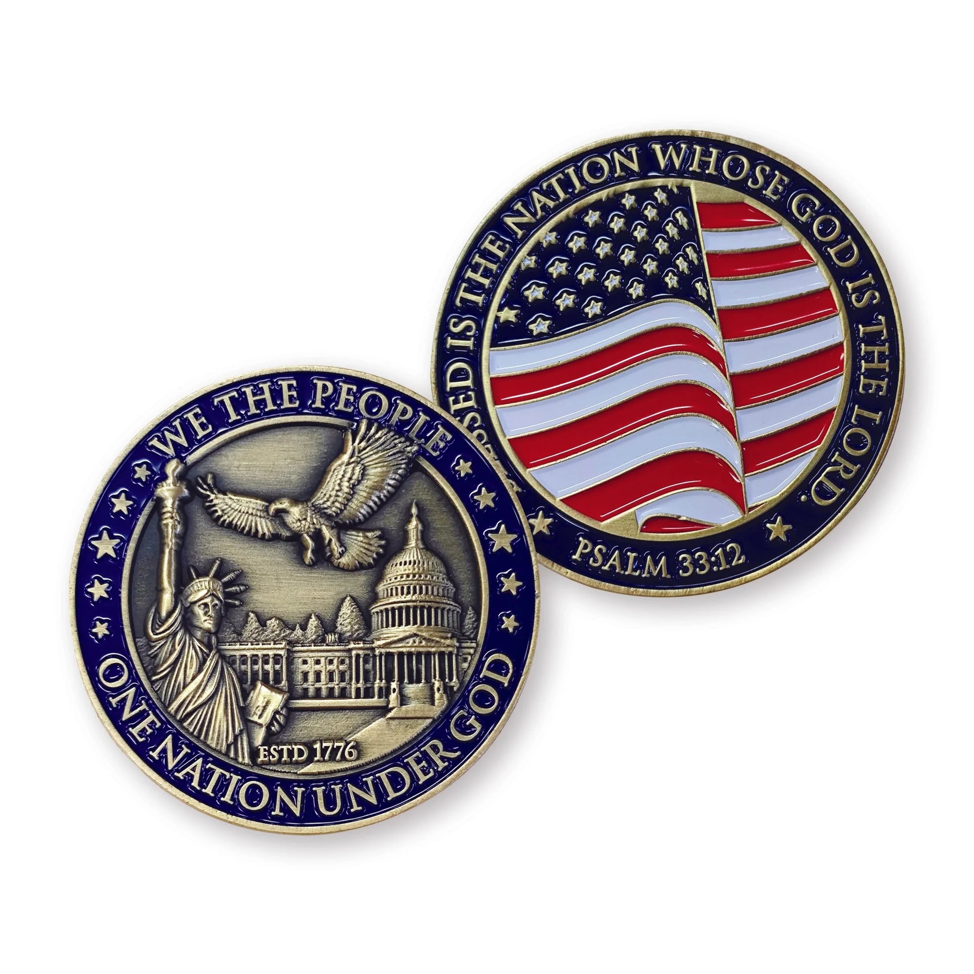 Coin-Psa 33:12-We The People-One Nation Under God