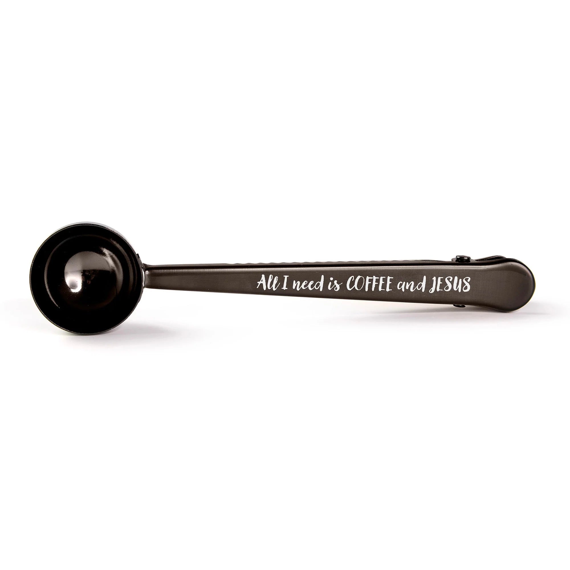 Coffee Scoop-Black-All I Need Is Coffee And Jesus