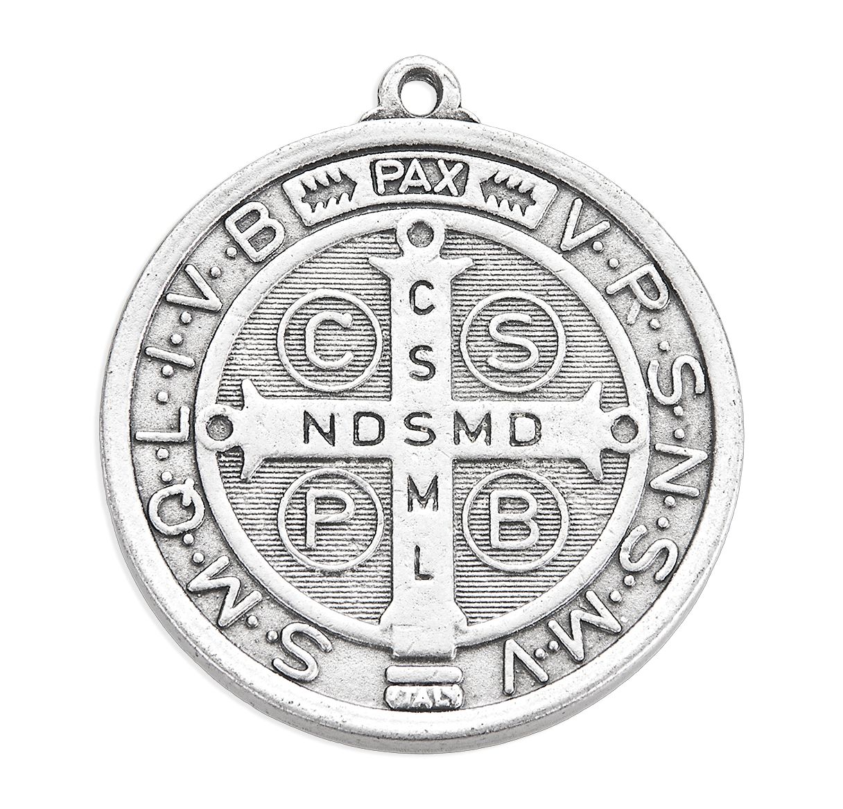 Medal/St Benedict/Silver/2¼"