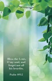 Bulletin-Bless The Lord-Psalm 103:2-Pkg 100