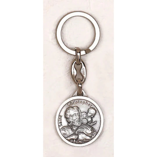 Key Ring/St Christopher/Round