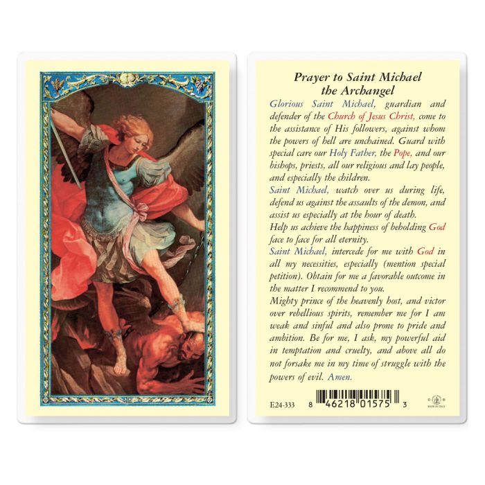 BM-Laminated-Saint Michael the Archangel